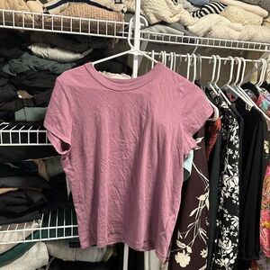 Madewell Mauve Short Sleeve Tee